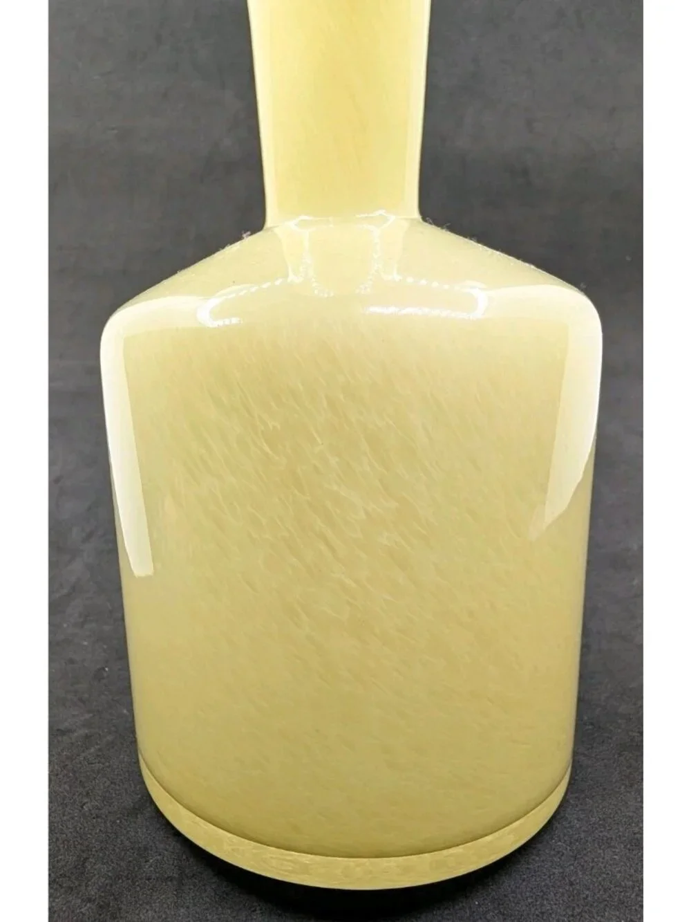 Empty Diffuser Glass Vessel Art Glass for natural wood reeds Lafco yellow swirl